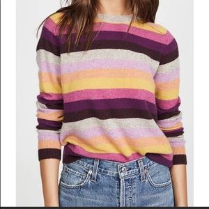 Velvet Graham & Spencer Mariah Cashmere Stripe Sweater Medium